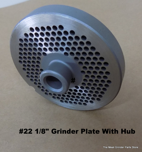 Hobart 4822 Tinned Meat Grinder Attachment D-119760-1 Meat Receiving Pan &  Stomper Tinned #22 Cylinder-Ring-Auger Two Hi Quality Stainless Knives. Hi  Quality 3/8 First Grind & 3/16 Second Grind Stainless Steel Grinder  Plates.